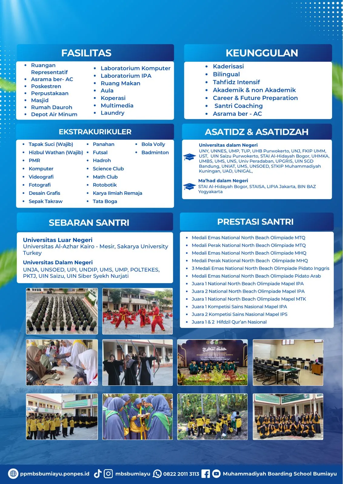 Brosur PPDB MBS Bumiayu Tahun Ajaran 2026/2027 - SMP dan SMA Islam Terpadu
